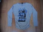JILL / SHOEBY leuk grijs shirt + opdruk blauw + zwart tekst, Gebruikt, Meisje, Ophalen of Verzenden, Shirt of Longsleeve