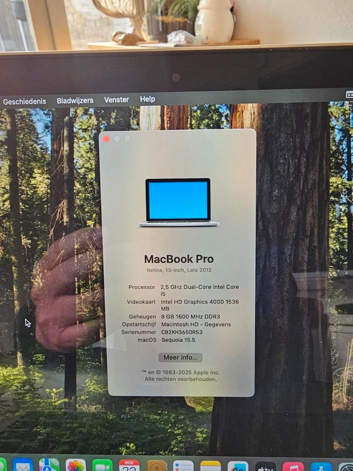 MacBook Pro 13-inch (2012) - Met Sequoia 15.5, Computers en Software, Apple Macbooks, Zo goed als nieuw, MacBook Pro, 13 inch