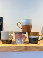 HK Living koffie mokken 4 stuks, Keramiek, Ophalen of Verzenden, Zo goed als nieuw, Overige stijlen