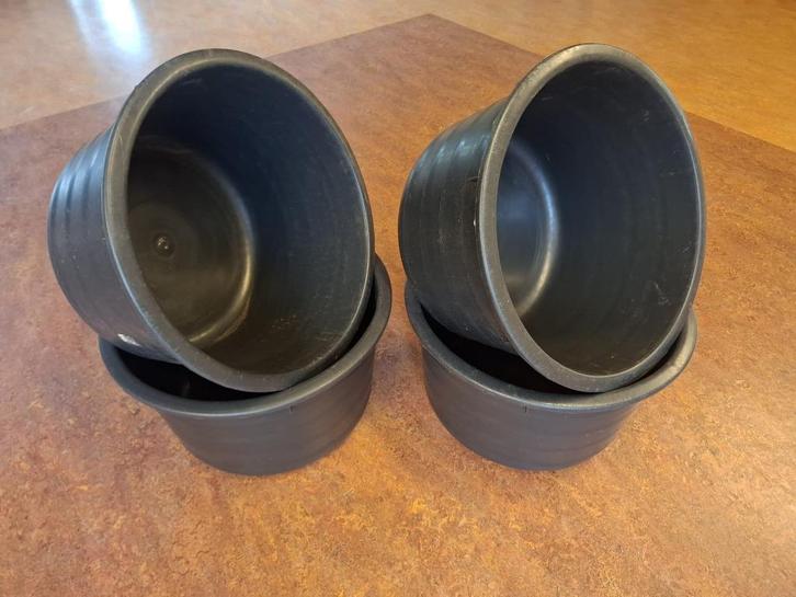 Zwarte speciekuipen 85 liter extra zware kwaliteit. 4 stuks, Tuin en Terras, Bloembakken en Plantenbakken, Zo goed als nieuw, Kunststof