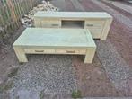 TV Meubel & Salontafel - bijpassende set, Huis en Inrichting, Tafels | Salontafels, Gebruikt, Ophalen of Verzenden, Modern, Minder dan 50 cm
