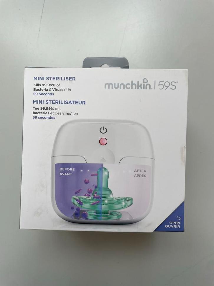 Munchkin Mini Sterilisator - Nieuw in doos!, Kinderen en Baby's, Babyvoeding en Toebehoren, Nieuw, Sterilisator, Ophalen of Verzenden