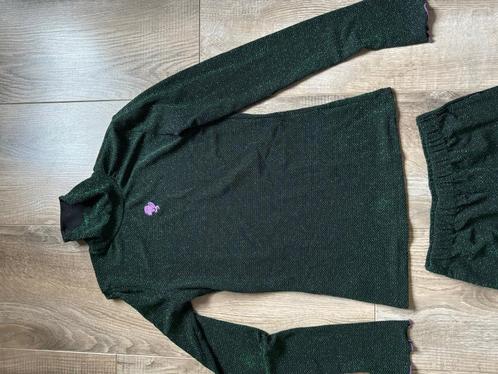 Als nieuw: 2-delig Reinders pak in de kleur groen glitter S, Kleding | Dames, Huispakken, Zo goed als nieuw, Maat 36 (S), Groen