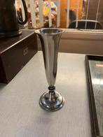 Zilver antiek bloemen vaasje en schaal gemerkt, Antiek en Kunst, Ophalen of Verzenden, Zilver