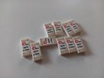 NIEUW: White Tile 1 x 2 with Black and Red 'Once upon a time, Lego, Nieuw, Ophalen of Verzenden, X