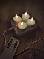 Oplaadbare waxinelichtjes Jysk met timer, Ophalen, Zo goed als nieuw, Modern