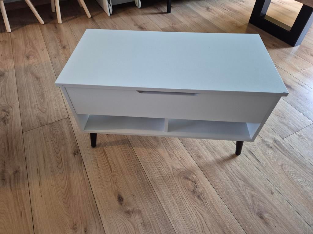 Nieuwe uitklapbare salontafel - 80x40 cm, Nieuw, Minder dan 50 cm, Modern, Rechthoekig