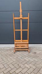 Lichte houten schildersezel | vintage op wieltjes, Ophalen, Zo goed als nieuw, Ezel