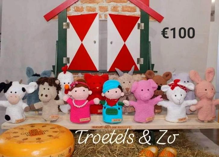 Gehaakte Handpoppen - Handgemaakt & Nieuw!, Kinderen en Baby's, Speelgoed | Knuffels en Pluche, Nieuw, Overige typen, Ophalen of Verzenden