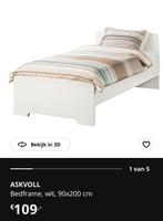 Mooi 1-persoons bed met lattenbodem, 90 cm, Eenpersoons, Ophalen of Verzenden, Zo goed als nieuw