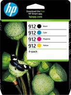 HP 912 Origineel inktcartridge Zwart, Cyaan, Magenta & Geel, Verzenden, Nieuw, Cartridge, HP