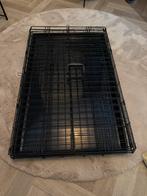 Te koop: Zwarte hondenbench met 2 deuren, Ophalen of Verzenden, Zo goed als nieuw