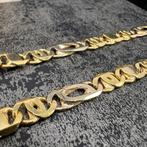 18k gouden ketting massief schakel dik model 18 karaat goud, Ophalen of Verzenden, Nieuw, Goud
