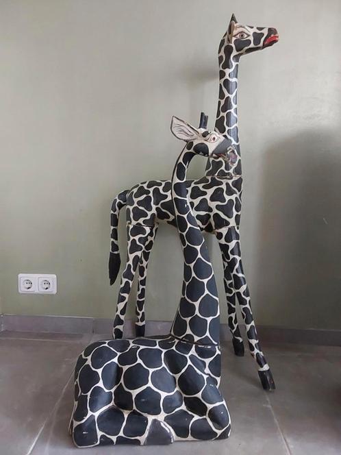 Oude houten giraffes, Antiek en Kunst, Antiek | Woonaccessoires, Ophalen of Verzenden