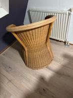 Rietstoel met kussens - Hellevoetsluis, Gebruikt, Bruin, Riet of Rotan, Ophalen of Verzenden