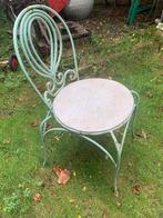 Unieke Antieke Franse Tuinstoel in zeer degelijke staat., Tuin en Terras, Tuinstoelen, Ophalen of Verzenden, Zo goed als nieuw