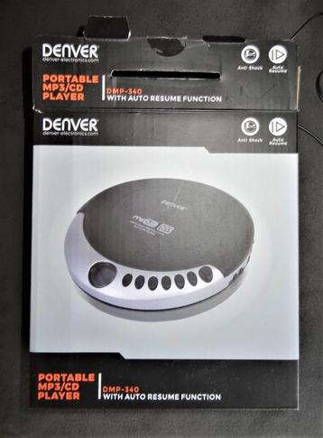 Nieuw: Denver discman CD / MP3 speler zwart zilver beschikbaar voor biedingen