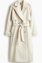 Lange winddicht mantel van H&M, H&M, Beige, Nieuw, Ophalen of Verzenden