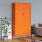 Metalen lockerkast, kledingkast oranje 90x50x180 cm, zgan, Ophalen, Zo goed als nieuw, Modern design