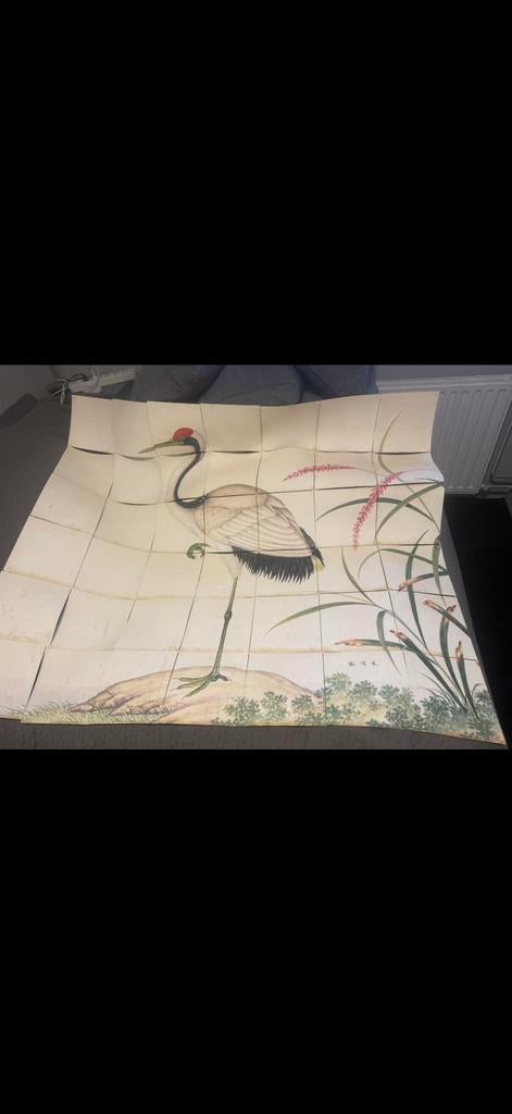 Ixxi Poster - Kraanvogel, Antiek en Kunst, Kunst | Niet-Westerse kunst, Ophalen of Verzenden