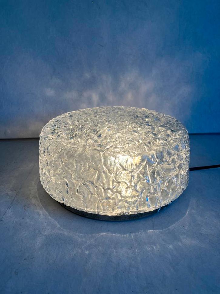 Glashütte Limburg vintage plafondlamp bubbelglas, Huis en Inrichting, Lampen | Plafondlampen, Gebruikt, Glas, Ophalen of Verzenden