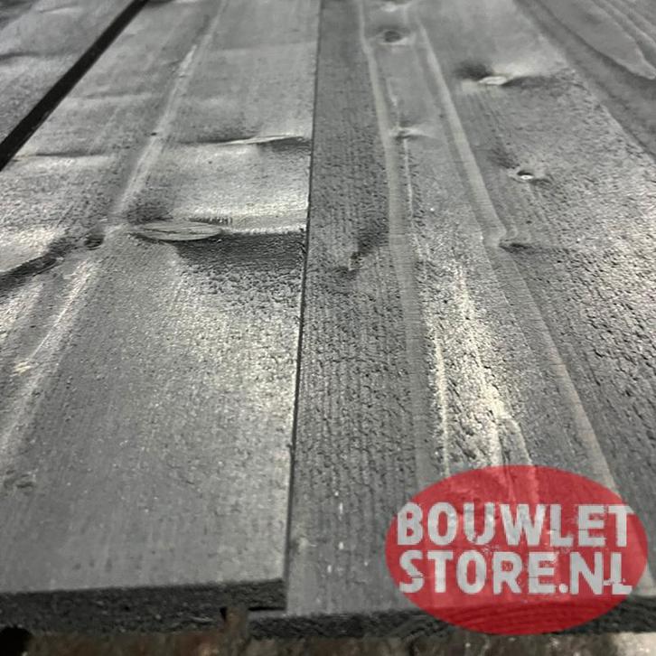 Vuren Zweeds rabat planken rabatdelen zwart gedompeld 165 mm, Doe-het-zelf en Verbouw, Hout en Planken, Nieuw, Plank, Vuren, 300 cm of meer