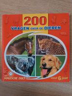 200 vragen over de dieren boek vanaf 6 jaar, Ophalen of Verzenden, Zo goed als nieuw