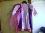 roze /paarse velourse prinsessenjurk met hoofdtooi en rits, Kinderen en Baby's, Carnavalskleding en Verkleedspullen, Ophalen of Verzenden