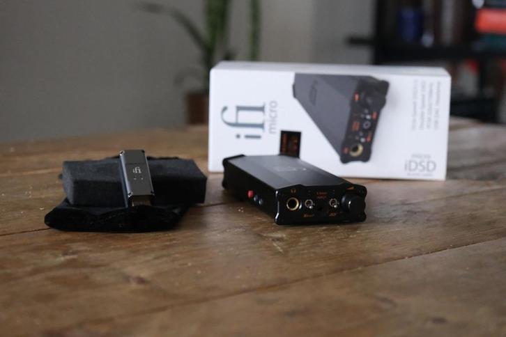 iFi Audio iDSD micro Black Label hooftelefoonversterker/dac, Audio, Tv en Foto, Versterkers en Receivers, Zo goed als nieuw, Stereo