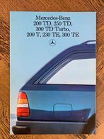 Brochure Mercedes-Benz E-klasse TD en TE S124 1985, Gelezen, Ophalen of Verzenden, Mercedes-Benz, Mercedes