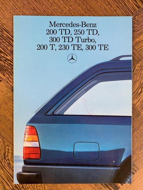 Brochure Mercedes-Benz E-klasse TD en TE S124 1985, Boeken, Auto's | Folders en Tijdschriften, Gelezen, Mercedes, Ophalen of Verzenden