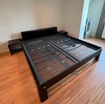 Tweepersoonsbed Auping met achterwand en tafels, Huis en Inrichting, Slaapkamer | Bedden, Ophalen, Retro. Dit type wordt nog steeds gemaakt