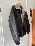 PME zwart lederen bomber jack, Maat 48/50 (M), Zwart, Ophalen of Verzenden, Zo goed als nieuw
