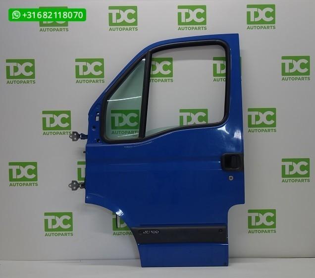 Opel Movano ('00-'10) Voorportier links blauw, Auto-onderdelen, Carrosserie en Plaatwerk, Deur, Opel, Voor, Links, Gebruikt, Ophalen of Verzenden