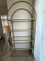 Gouden stellingkast glas, Ophalen, Zo goed als nieuw