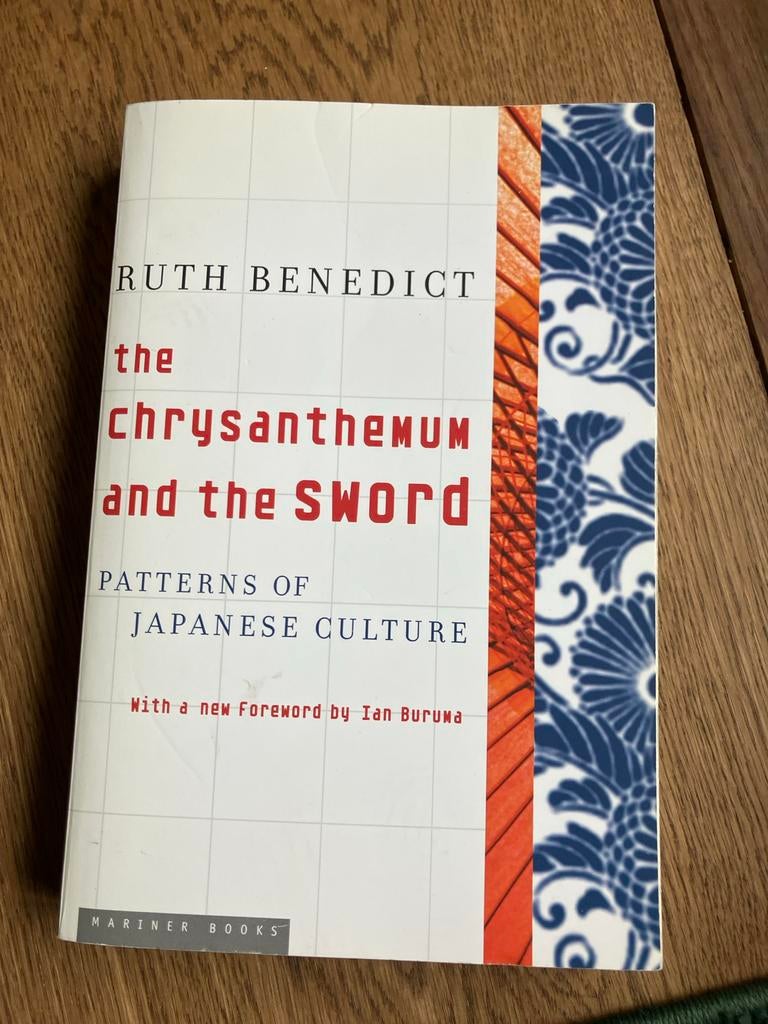 The Chrysanthemum and the Sword - Ruth Benedict, Ophalen, Gelezen, Maatschappij en Samenleving, Wereld
