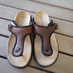 Leren slippers Human nature 39, Kleding | Dames, Ophalen, Zo goed als nieuw, Bruin