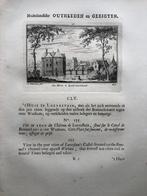 155 / Zaltbommel Slot Loevestein Kopergravure 1732, Antiek en Kunst
