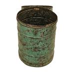Vintage Metalen Vaten Retro Ijzeren Ton Emmer Vat Blik, Gebruikt, Info@dehanzeherten.nl, Ophalen of Verzenden, De Hanze Herten