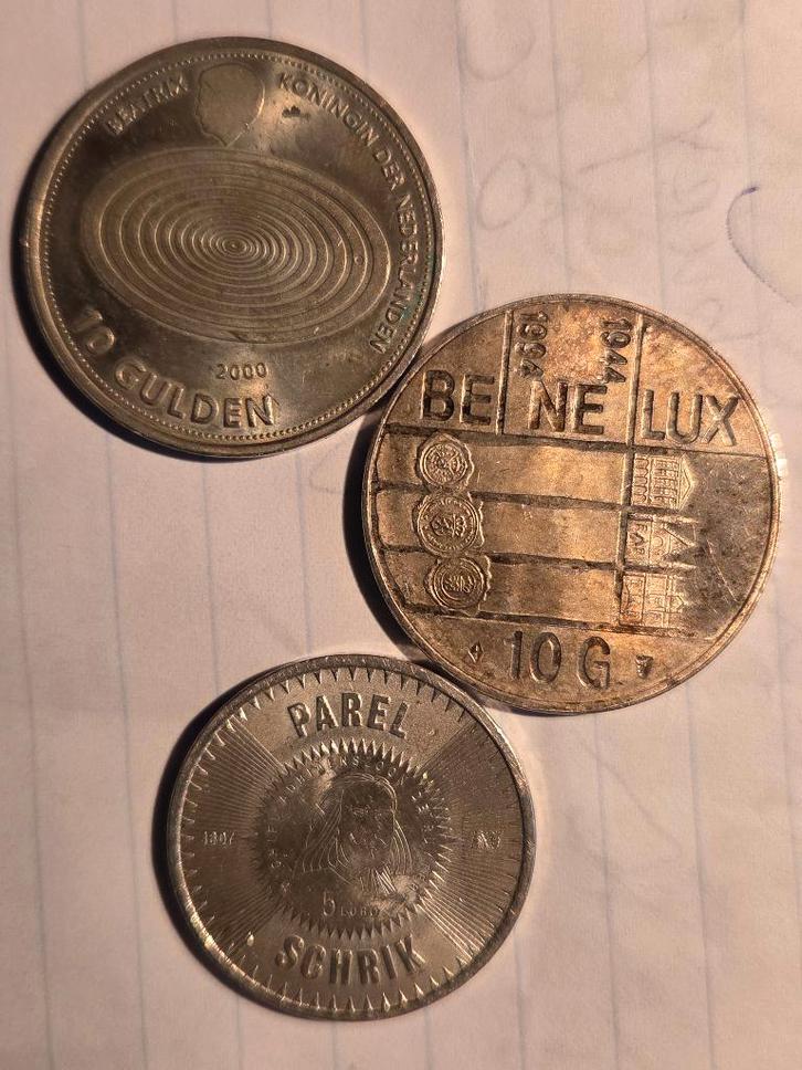 Munten, Postzegels en Munten, Munten | Nederland, Setje, 10 gulden, Koningin Beatrix, Zilver, Ophalen of Verzenden