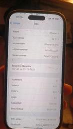 iPhone 16 pro zgan, Telecommunicatie, Mobiele telefoons | Apple iPhone, IPhone 16 Pro, 128 GB, Zwart, Ophalen of Verzenden