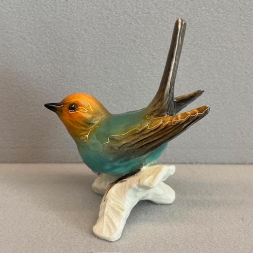 Goebel porseleinen vogel 'Gartenrotschwanz  Redstart', Verzamelen, Beelden en Beeldjes, Zo goed als nieuw, Dier, Ophalen of Verzenden