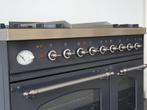 Luxe Fornuis Boretti 90cm antraciet rvs Frytop GASOVEN, Witgoed en Apparatuur, Fornuizen, 60 cm of meer, Ophalen of Verzenden