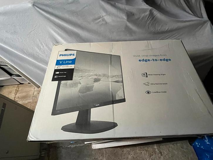 Philips V Line 27" Full HD Monitor -  in doos!, Computers en Software, Monitoren, Nieuw, 60 Hz of minder, HDMI, Ingebouwde speakers