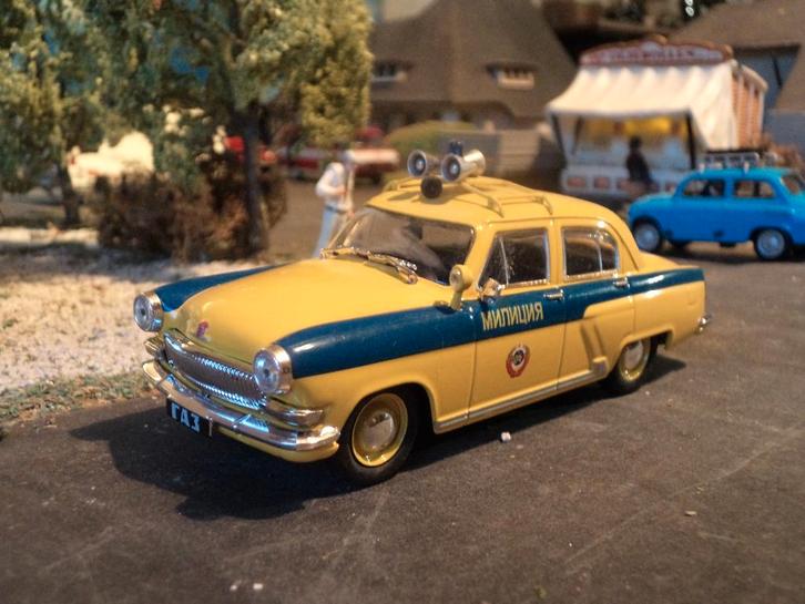 1/43 Gaz Volga M21 Politie - DeAgostini, Hobby en Vrije tijd, Modelauto's | 1:43, Nieuw, Auto, Overige merken, Ophalen of Verzenden
