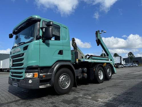 Scania G410 6x2 Meiller portaal / absetzk 325tkm topgeplegt, Auto's, Vrachtwagens, Bedrijf, ABS, Airconditioning, Centrale vergrendeling