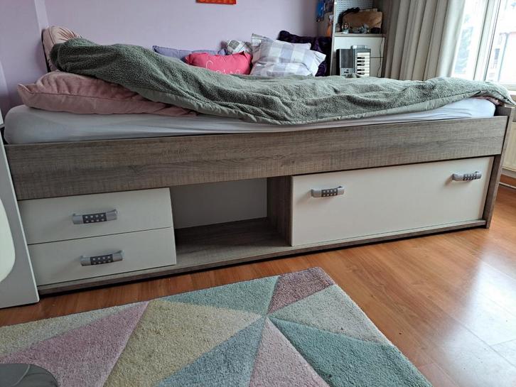 Kajuitbed Pep 90200 (beterbed), Kinderen en Baby's, Kinderkamer | Bedden, Zo goed als nieuw, 180 cm of meer, 85 tot 100 cm, Lattenbodem
