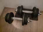 Ijzeren verstelbare dumbles 8kg pst, Sport en Fitness, Fitnessmaterialen, Ophalen of Verzenden, Gebruikt, Dumbbell
