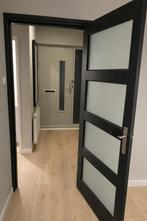 Binnendeur hout met melkglas, Ophalen, Binnendeur, Zo goed als nieuw, 200 tot 215 cm