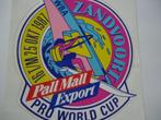 sticker oud WINDSURF Pro Worldcup 87 Zandvoort groot retro, Verzenden, Zo goed als nieuw, Bedrijf of Vereniging